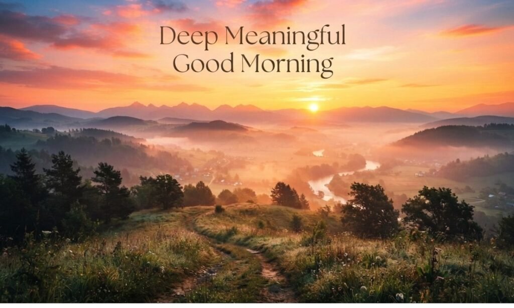 Meaningful Good Morning