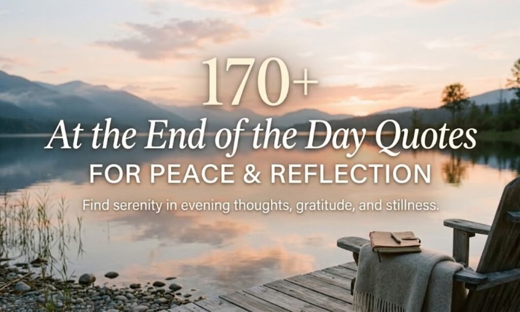 END OF THE DAY QUOTES