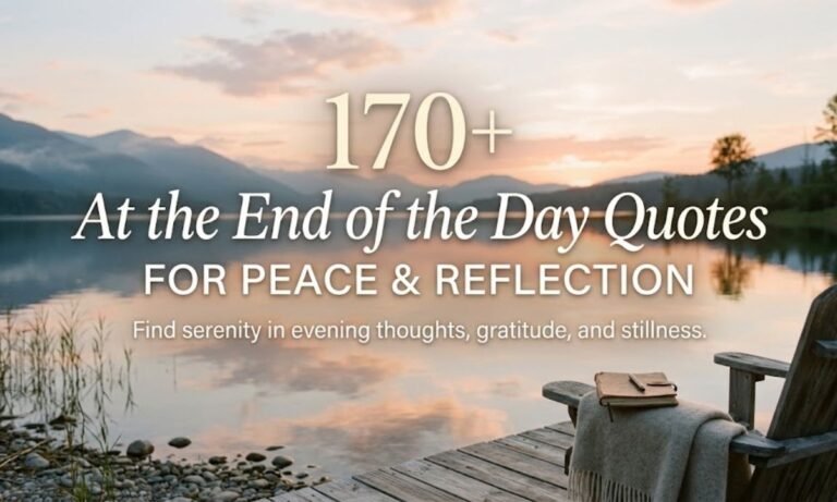 END OF THE DAY QUOTES