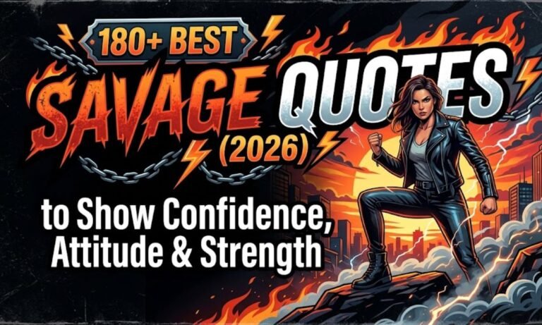 SAVAGE QUOTES