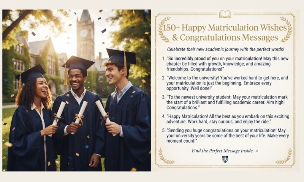 happy matriculation wishes