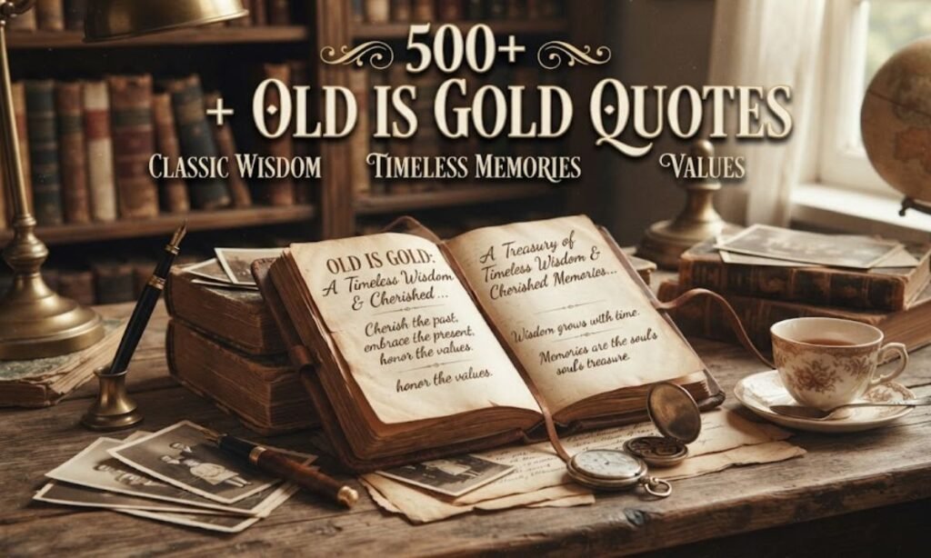 OLD IS GOLD