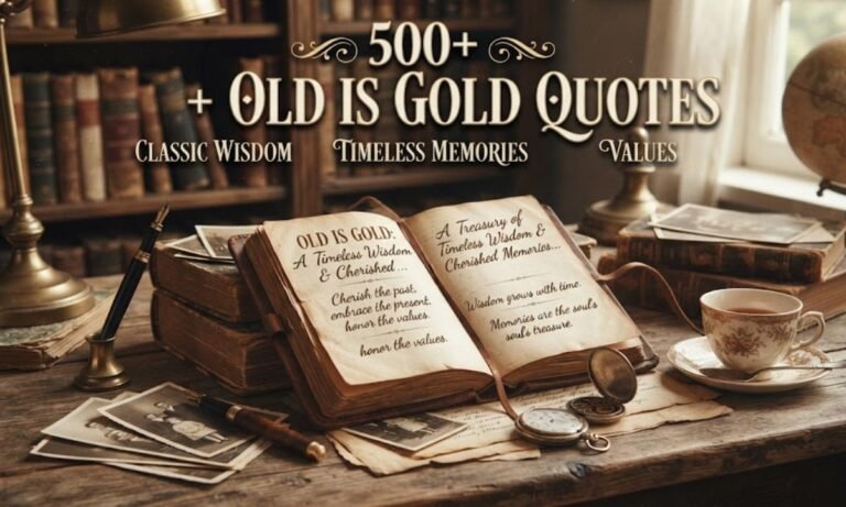 OLD IS GOLD
