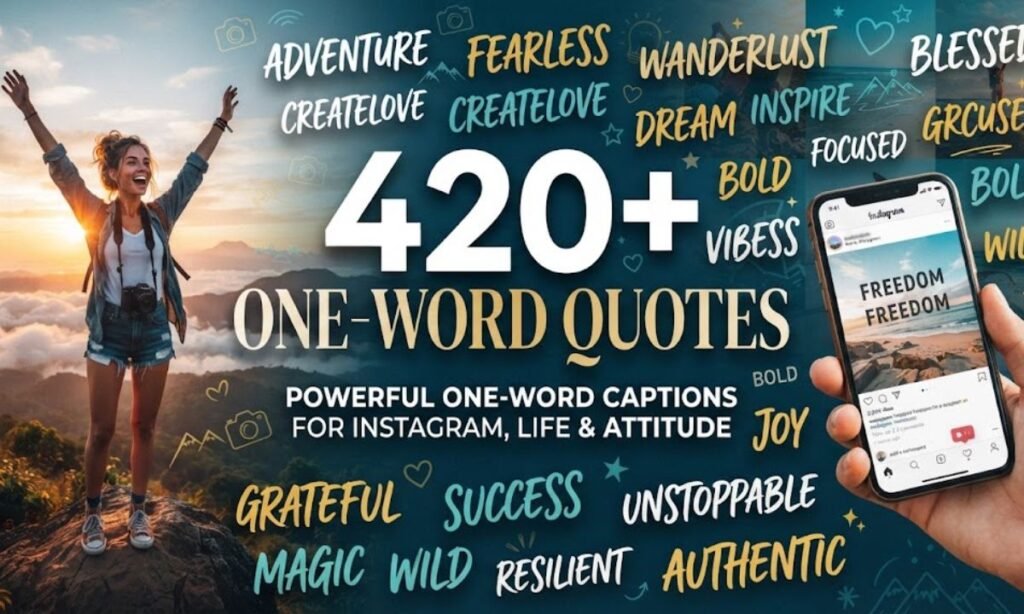 ONE WORD QUOTES